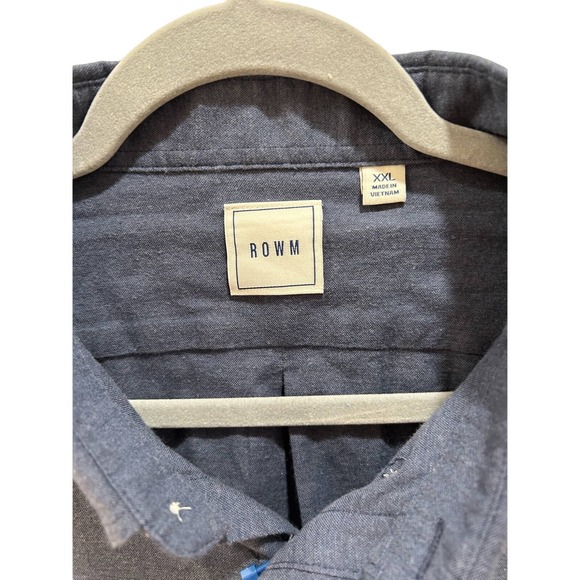 Rowm Men's Long Sleeve Button-Down Collared Shirt - Size XXL * M1324 - Picture 5 of 7